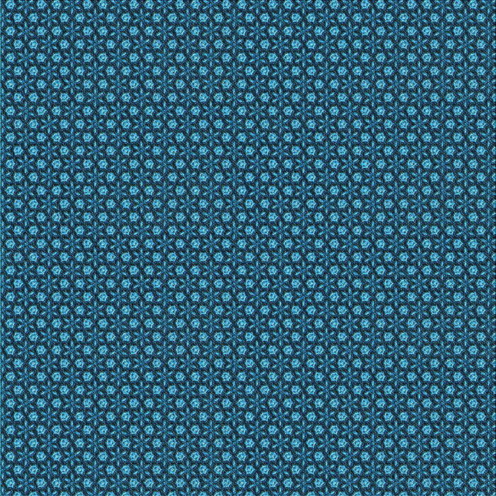 Round Machine Washable Transitional Deep-Sea Blue Rug, wshpat2236lblu