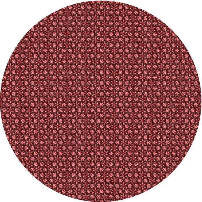 Square Patterned Red Rug, pat2236rd