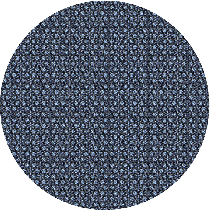 Square Machine Washable Transitional Night Blue Rug, wshpat2236