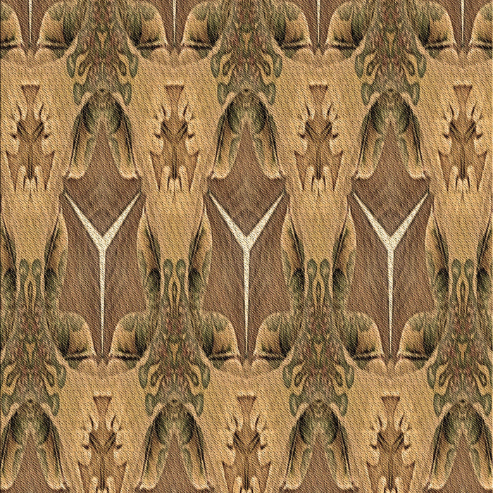 Patterned Saddle Brown Rug, pat2237brn