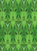 Patterned Green Rug, pat2237grn