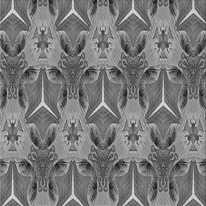 Round Machine Washable Transitional Dark Gray Rug, wshpat2237gry