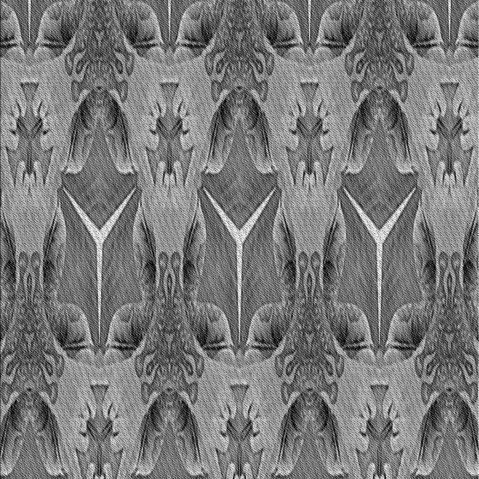 Patterned Dark Gray Rug, pat2237gry