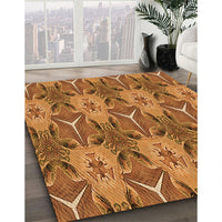 Patterned Orange Rug, pat2237org
