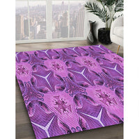 Patterned Purple Rug, pat2237pur