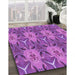 Patterned Purple Rug in Family Room, pat2237pur