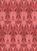 Patterned Red Rug, pat2237rd