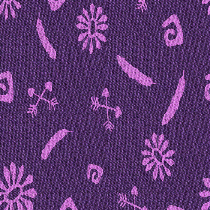 Patterned Dark Orchid Purple Rug, pat2238pur
