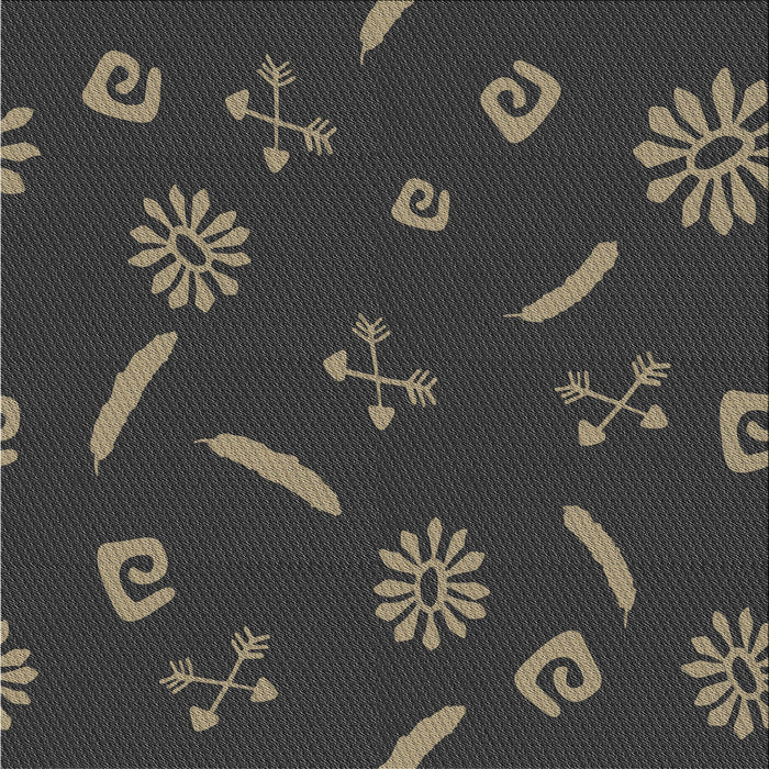 Sideview of Machine Washable Transitional Midnight Gray Rug, wshpat2238