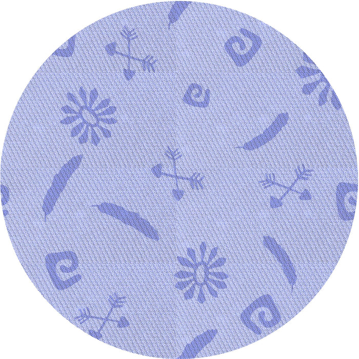 Square Machine Washable Transitional Sky Blue Rug in a Living Room, wshpat2239blu