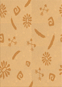 Machine Washable Transitional Orange Rug, wshpat2239org