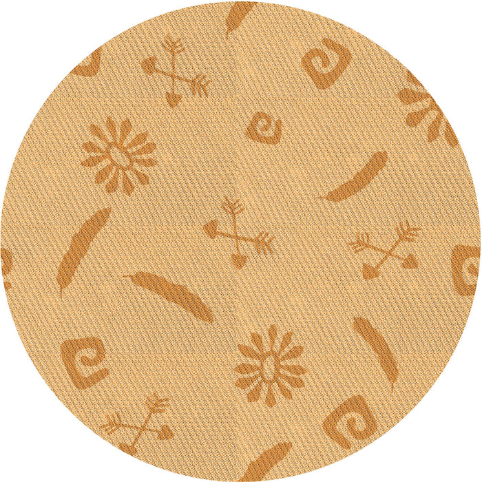 Square Machine Washable Transitional Orange Rug in a Living Room, wshpat2239org