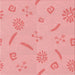 Round Patterned Pastel Pink Rug, pat2239rd