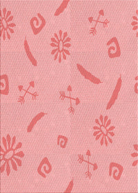 Machine Washable Transitional Pastel Pink Rug, wshpat2239rd