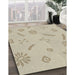Patterned Dark Almond Brown Novelty Rug in Family Room, pat2239