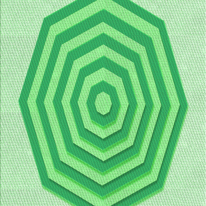 Patterned Green Rug, pat224grn