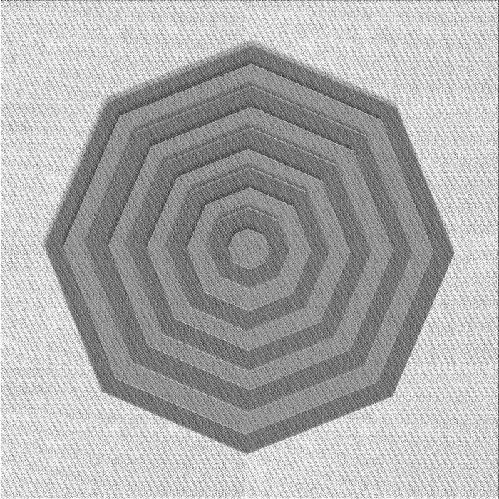 Round Machine Washable Transitional Gray Rug, wshpat224gry
