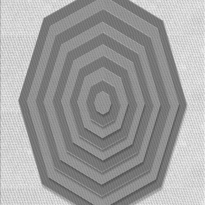 Patterned Gray Rug, pat224gry