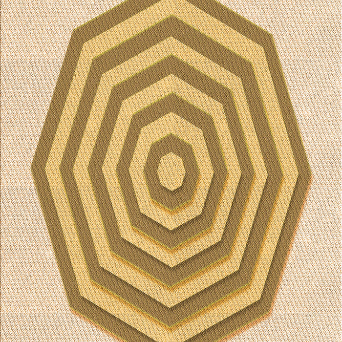 Patterned Sun Yellow Rug, pat224org