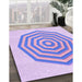 Machine Washable Transitional Purple Rug in a Family Room, wshpat224pur