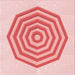 Round Patterned Pink Rug, pat224rd