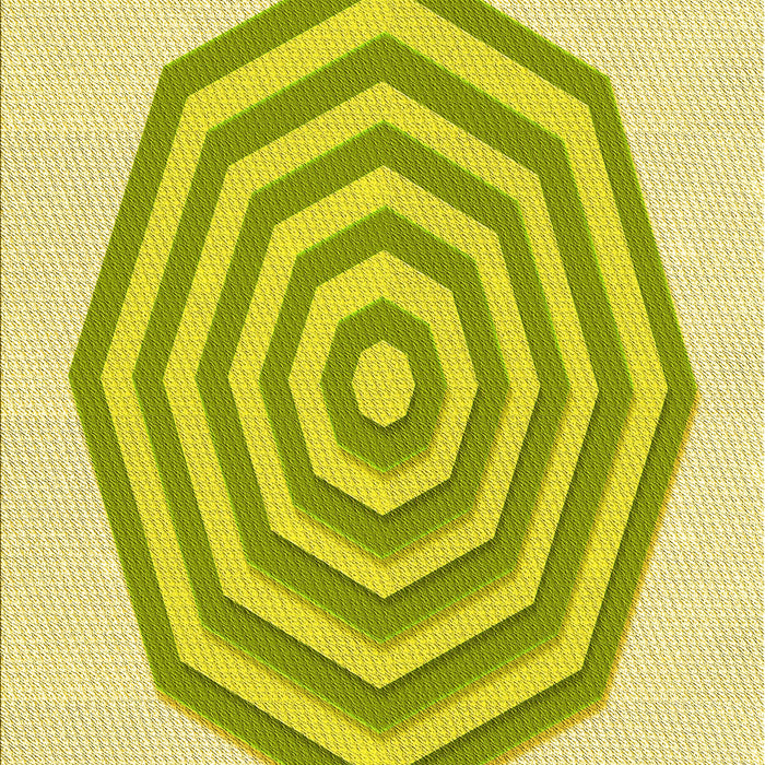 Patterned Green Rug, pat224yw