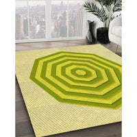 Patterned Green Rug, pat224yw