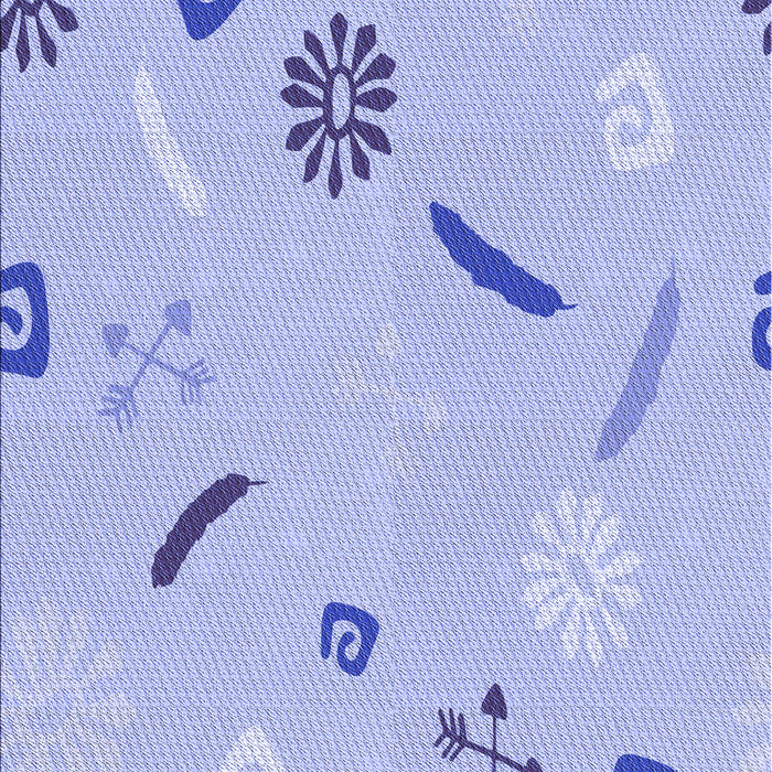 Patterned Sky Blue Rug, pat2240blu