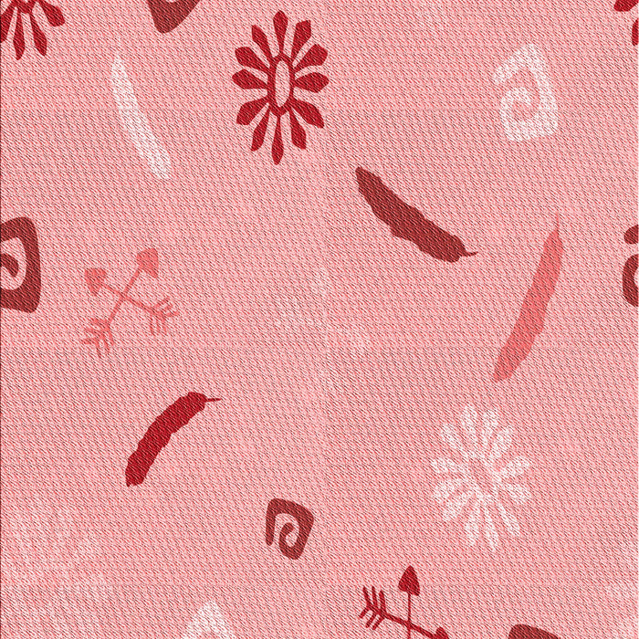 Patterned Pink Rug, pat2240rd