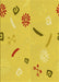 Patterned Golden Yellow Rug, pat2240yw