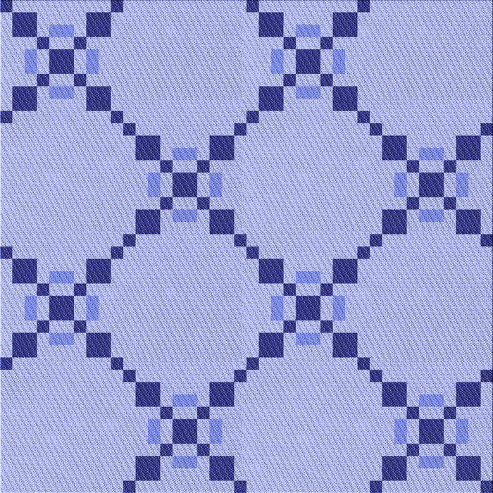 Round Patterned Pastel Blue Rug, pat2241blu