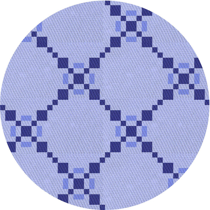 Square Patterned Pastel Blue Rug, pat2241blu