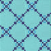 Round Patterned Blue Ivy Blue Rug, pat2241lblu