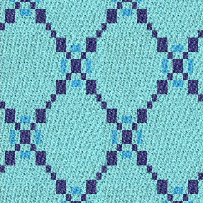 Machine Washable Transitional Blue Ivy Blue Rug, wshpat2241lblu