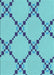 Patterned Blue Ivy Blue Rug, pat2241lblu