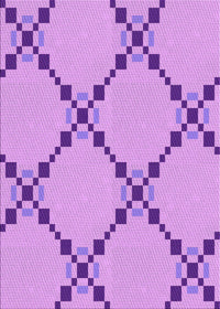 Machine Washable Transitional Violet Purple Rug, wshpat2241pur