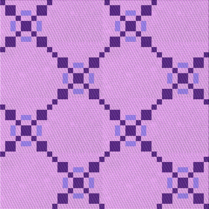 Round Patterned Violet Purple Rug, pat2241pur