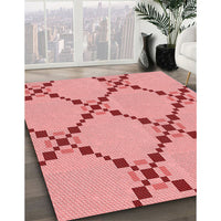 Patterned Red Rug, pat2241rd