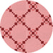 Square Machine Washable Transitional Red Rug in a Living Room, wshpat2241rd