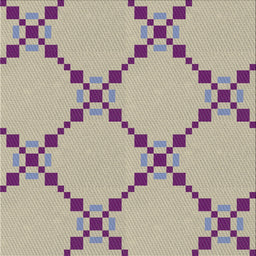Square Patterned Mauve Taupe Purple Novelty Rug, pat2241