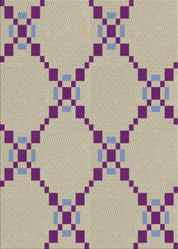 Patterned Mauve Taupe Purple Novelty Rug, pat2241