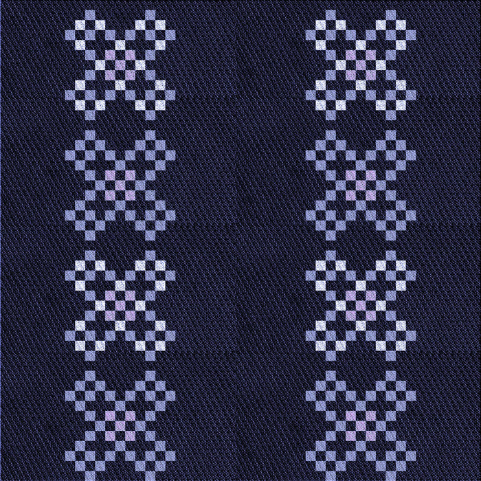 Round Machine Washable Transitional Black Rug, wshpat2242blu