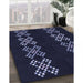 Machine Washable Transitional Black Rug in a Family Room, wshpat2242blu