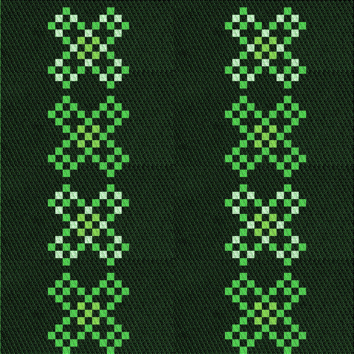 Round Machine Washable Transitional Black Rug, wshpat2242grn