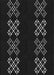 Patterned Black Rug, pat2242gry