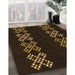 Machine Washable Transitional Saddle Brown Rug in a Family Room, wshpat2242org