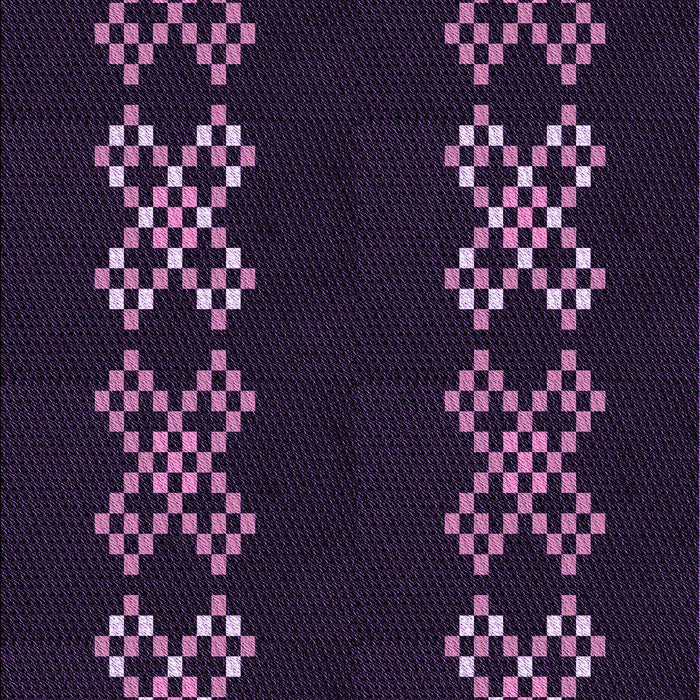 Patterned Midnight Gray Rug, pat2242pur