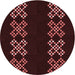 Square Machine Washable Transitional Chocolate Brown Rug in a Living Room, wshpat2242rd