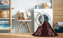 Machine Washable Transitional Chocolate Brown Rug in a Washing Machine, wshpat2242rd