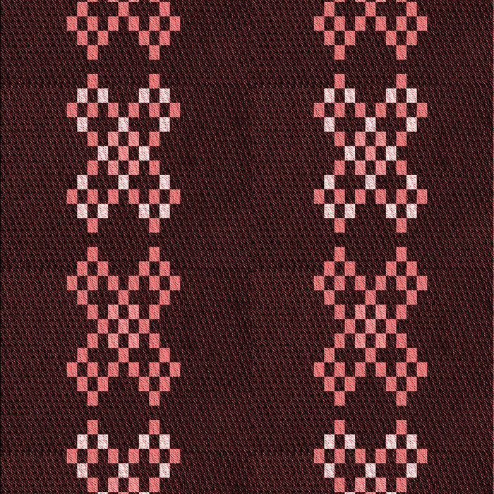 Machine Washable Transitional Chocolate Brown Rug, wshpat2242rd